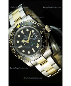 Rolex GMT Masters II Two Tone Swiss Replica Watch - SuperLuminous Hour Markers