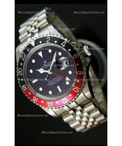 Rolex Replica GMT Masters Watch with Black/Red Bezel