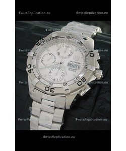Tag Heuer Aquaracer Swiss Automatic Watch in Metallic White