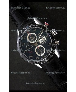 Tag Heuer Carrera Tachymeter Swiss Chronograph Watch in Black
