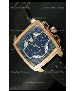 Tag Heuer Monaco Mikrograph Japanese Replica Rose Gold Watch 