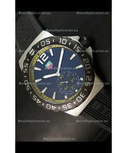 Tag Heuer Formula 1 Japanese Replica Watch in Quartz Movement - Yellow Dial Borders