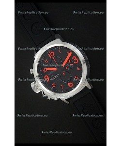 U-Boat Flightdeck Watch in Black Dial