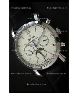 Vacheron Constantin Perpetual Calendar Japanese Watch in White Dial