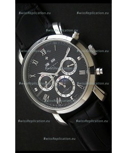 Vacheron Constantin Perpetual Calendar Japanese Watch in Black Dial