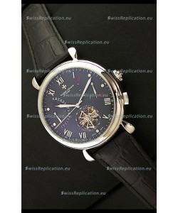 Vacheron Constantin Reserve Tourbillon Japanese Replica Watch in Black Dial