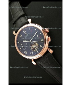 Vacheron Constantin Reserve Tourbillon Japanese Replica Watch in Rose Gold