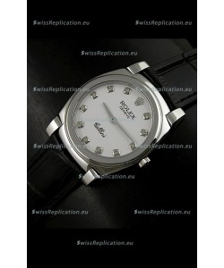 Rolex Cellini Japanese Replica Watch with Diamond Hour Markers