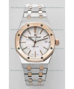 Audemars Piguet Royal Oak 37MM Two Tone White Dial Watch in 3120 Movement - 1:1 Mirror Replica