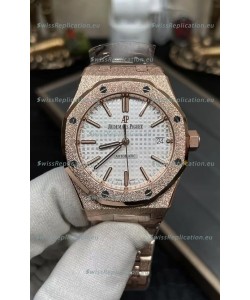 Audemars Piguet Royal Oak 37MM Frosted Casing Watch in 3120 Movement - 1:1 Mirror Replica