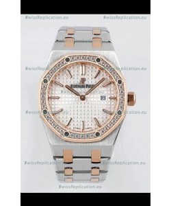 Audemars Piguet Royal Oak 33MM Two Tone Casing White Dial 1:1 Mirror Replica Watch