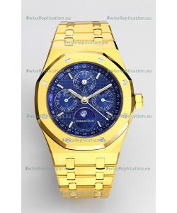 Audemars Piguet Royal Oak Perpetual Calendar Swiss Replica 904L Steel in Yellow Gold Casing