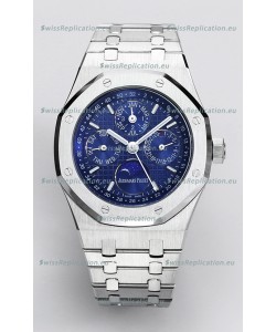 Audemars Piguet Royal Oak Perpetual Calendar Swiss Replica 904L Steel - Blue Dial 