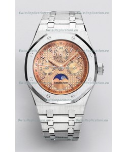 Audemars Piguet Royal Oak Perpetual Calendar Swiss Replica 904L Steel - Champange Dial