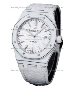 Audemars Piguet Royal Oak Ref.15400 Forged Carbon Casing Watch White Dial in 1:1 Mirror Replica