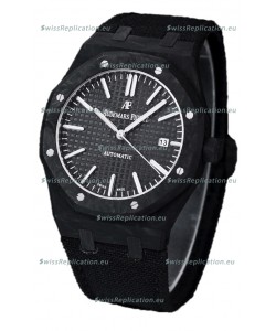 Audemars Piguet Royal Oak Ref.15400 Forged Carbon Casing Watch Black Dial in 1:1 Mirror Replica