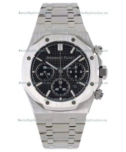 Audemars Piguet Royal Oak Chronograph 1:1 Mirror Replica - 904L Steel in Black Dial 41MM