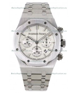 Audemars Piguet Royal Oak Chronograph 1:1 Mirror Replica - 904L Steel in White Dial 41MM
