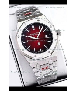Audemars Piguet Royal Oak Jumbo Extra Thin Edition Watch in Red Dial - 39MM in 904L Steel Case