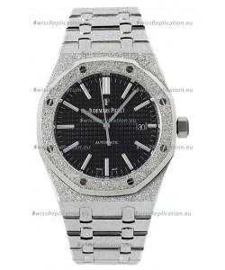 Audemars Piguet Royal Oak Frosted 37MM Self-Winding Black Dial 1:1 Mirror Replica Watch