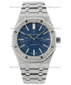 Audemars Piguet Royal Oak Frosted 37MM Self-Winding Blue Dial 1:1 Mirror Replica Watch