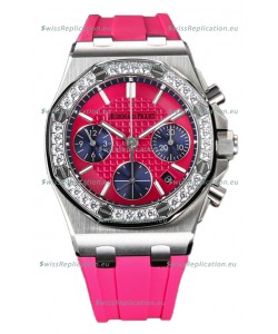 Audemars Piguet Royal Oak Offshore Pink Dial Chronograph 37MM - Swiss Replica Watch 