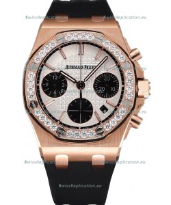 Audemars Piguet Royal Oak Offshore Rose Gold White Dial Chronograph 37MM - Swiss Replica Watch 