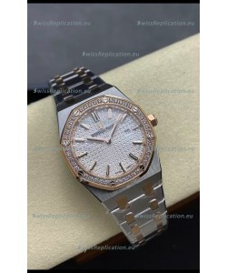 Audemars Piguet Royal Oak 33MM Two Tone Casing White Dial 1:1 Mirror Replica Watch