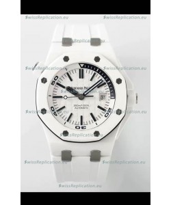 Audemars Piguet Royal Oak Offshore Ceramic 1:1 Ultimate Swiss Replica Watch White Dial Cal.3102 Movement