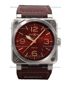Bell and Ross BR03-A Golden Heritage Edition 904L Swiss Replica Watch 