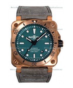 Bell & Ross BR03-92 Diver Green Dial Bronze Casing Swiss Replica Watch 1:1 Mirror Replica