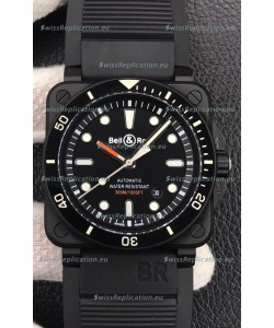 Bell & Ross BR03-92 Diver DLC Coated Black Dial Swiss Replica Watch 1:1 Mirror Replica