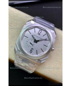 Bvlgari Octo Finissmo Edition 1:1 Mirror Replica 904L Stainless Steel Casing White Dial