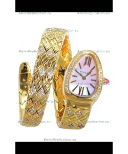 Bvlgari Serpenti Edition Yellow Gold Casing MOP Dial Watch in 1:1 Mirror Quality