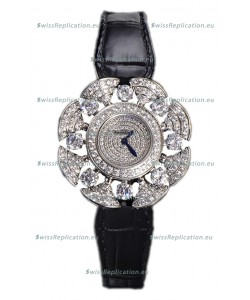 Bvlgari Divas's Dream Edition Watch in Steel Casing - Diamonds Paved Dial Swiss Replica