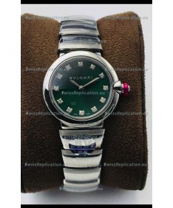 Bvlgari LVCEA Edition Watch in Stainless Steel Green Dial - 1:1 Mirror Replica