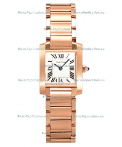 Cartier Tank Francaise Rose Gold Swiss Quartz Replica Watch 25.70MM