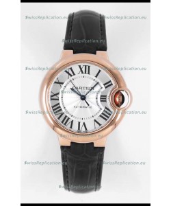 Ballon De Cartier Swiss Automatic 1:1 Mirror Quality 33MM in Rose Gold Plating