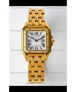 PANTHERE de Cartier Edition 27MM 1:1 Mirror Swiss Watch Yellow Gold Casing