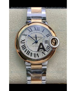 Ballon De Cartier Swiss Automatic 1:1 Mirror Quality 33MM in 2 Tone Rose Gold Casing