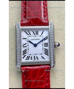 Cartier Tank Solo Swiss Quartz Watch in Stainless Steel Casing - 27MM Wide 1:1 Mirror Replica