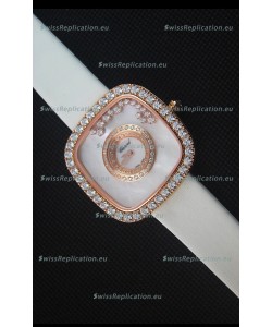 Chopard Happy Diamonds 38MM White Strap in White Dial