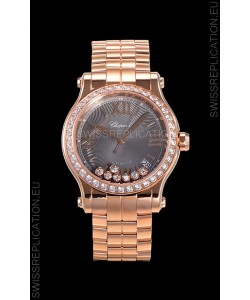 Chopard Happy Sport 1:1 Mirror Swiss Automatic Replica Watch 36MM in Rose Gold Casing