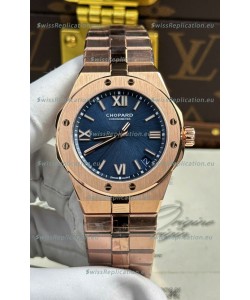 Chopard Alpine Eagle Rose Gold Blue Dial Super Clone Replica Watch 