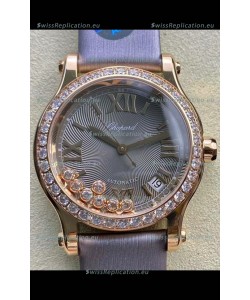 Chopard Happy Sport 1:1 Mirror Swiss Automatic Replica Watch 36MM in Rose Gold Casing