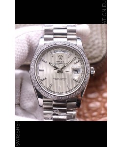 Rolex Day Date Presidential 904L Steel 40MM - Steel Dial 1:1 Mirror Quality Watch