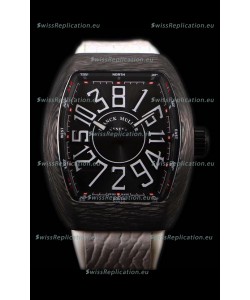Franck Muller Vanguard Carbon Casing Black Indexes Swiss Watch