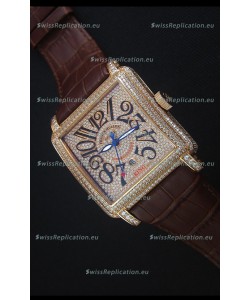 Franck Muller Conquistador King Automatic Swiss Replica Watch in Rose Gold 