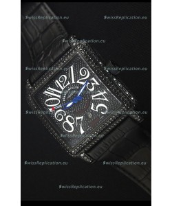 Franck Muller Conquistador King Automatic Swiss Replica Watch in Black PVD Case