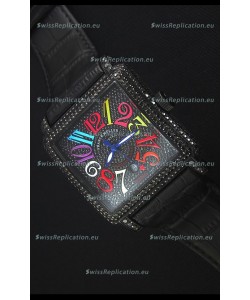 Franck Muller Conquistador King Automatic Crazy Colors Swiss Replica Watch PVD Case